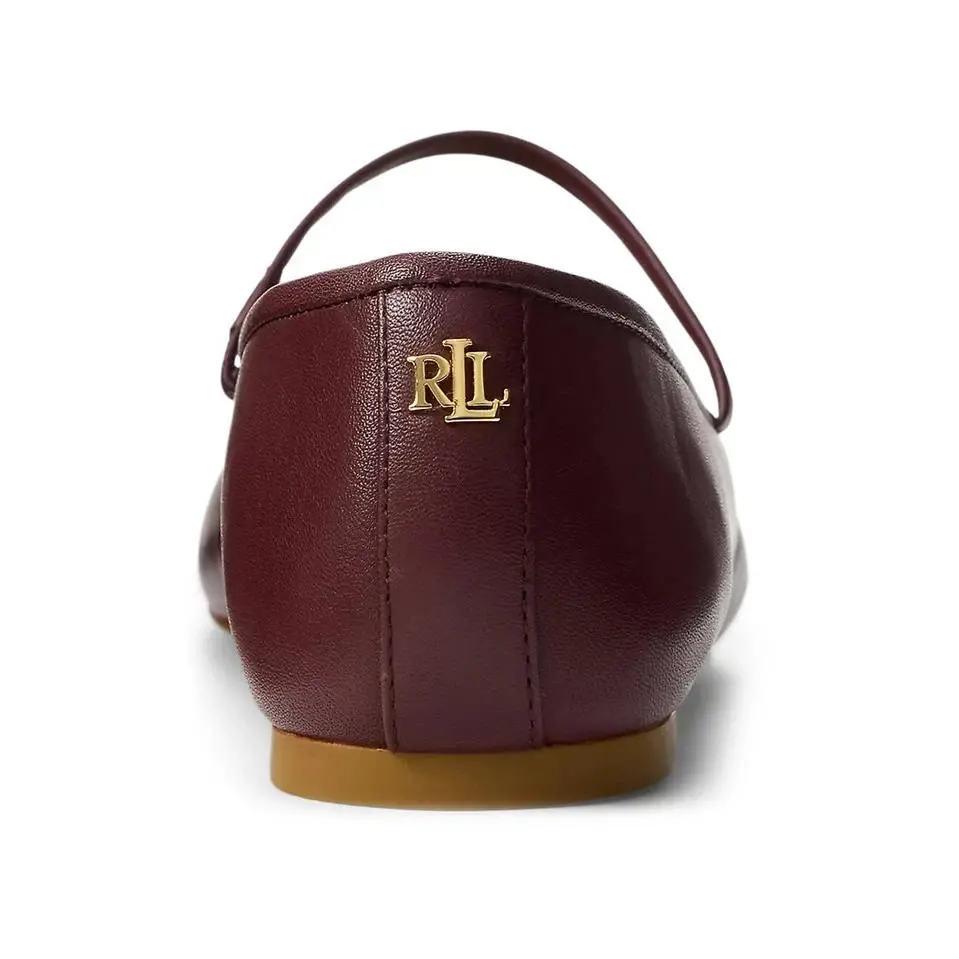 Ralph Lauren shoes - Lauren Ralph Lauren Jayna Mary Jane Flats - 802977874006 - Red (UPC: 197205454605) 2