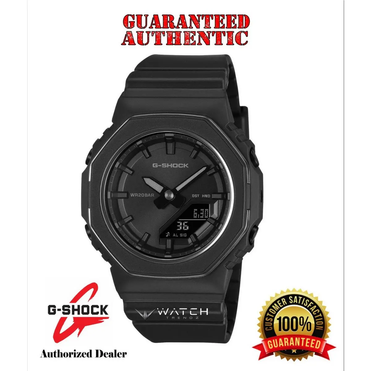 G-shock GMAP2110B-1A Analog-digital Bio Based Metallic Bezel Black Watch by Casio