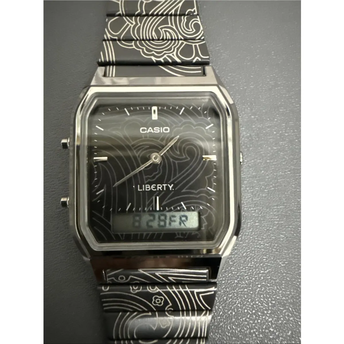 AQ-230EBLT-1A x Liberty Collab Limited Edition Black Ion-plated Watch by Casio