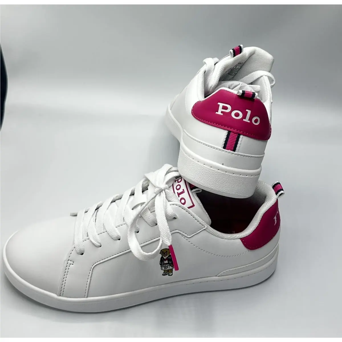 Polo Ralphlauren Kids Heritage Court Bear Sneakers Child Sz 5 1/2 by Ralph Lauren