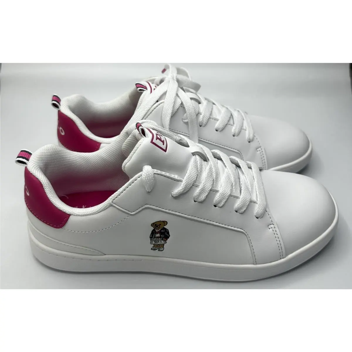 Ralph Lauren shoes - Polo RalphLauren Heritage Court - Polo RalphLauren Heritage Court - White/pink 0