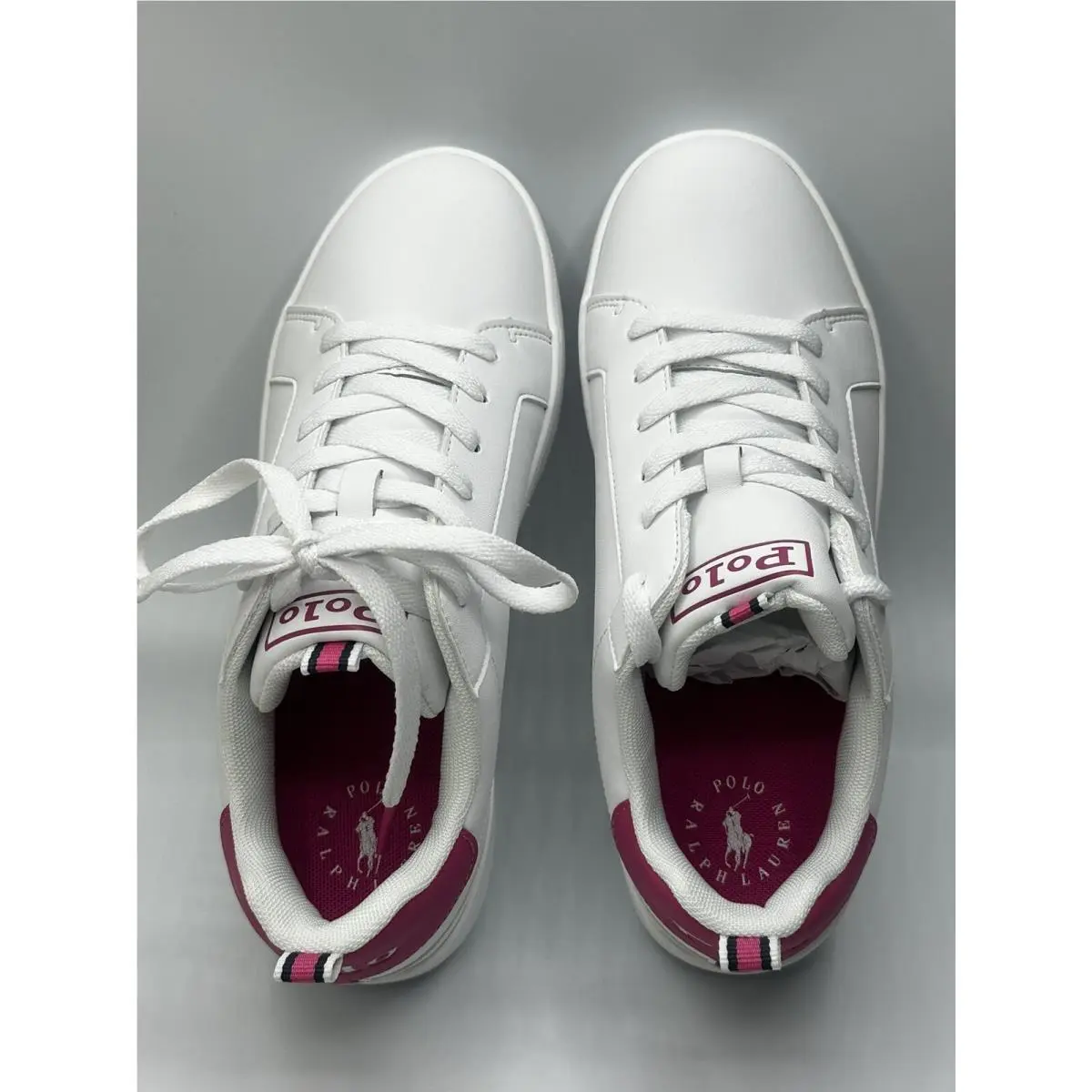 Ralph Lauren shoes - Polo RalphLauren Heritage Court - Polo RalphLauren Heritage Court - White/pink 2