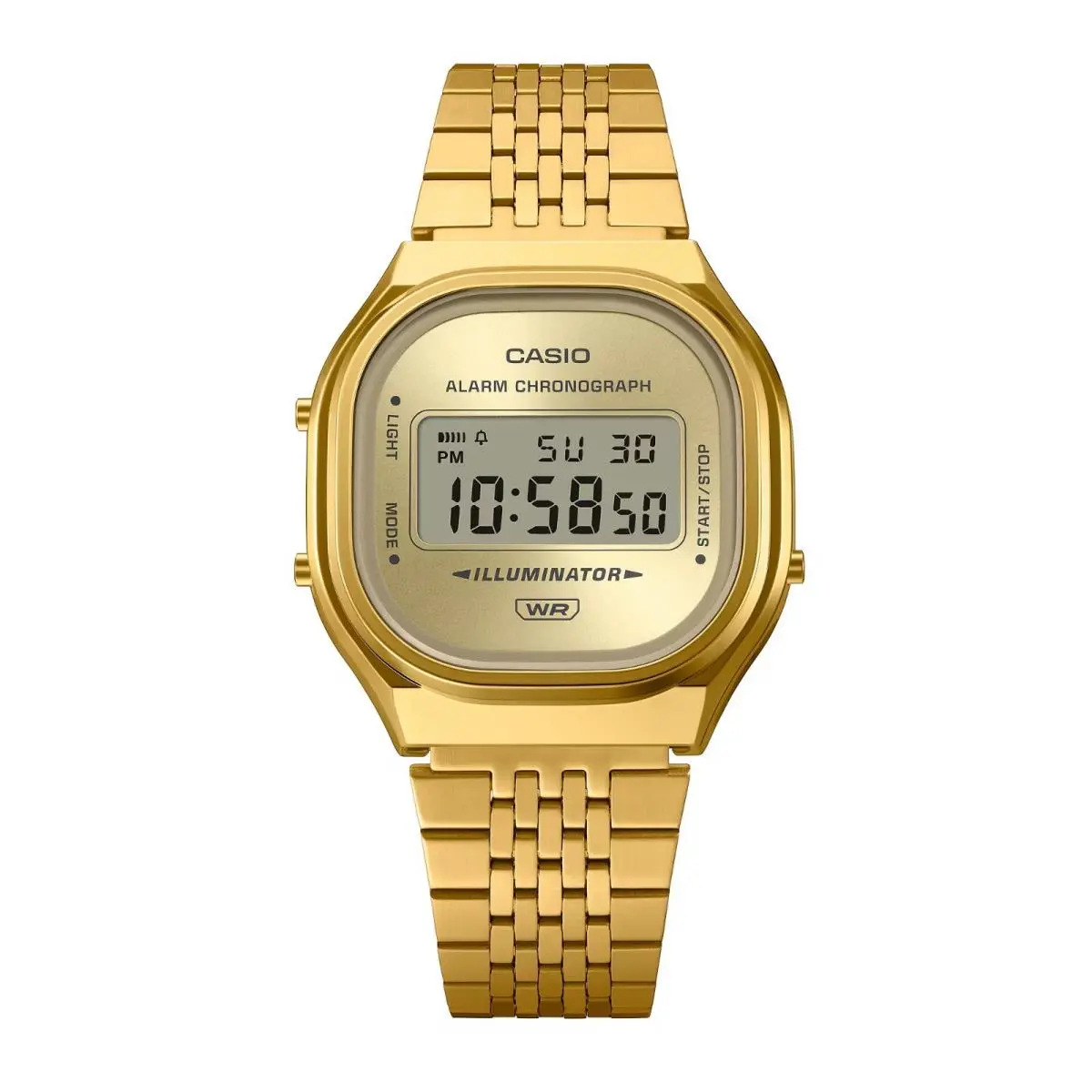 Vintage Men`s Digital Gold Stainless Steel Watch - A140WEG-9AEF by Casio
