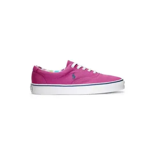 Polo Ralph Keaton-pony Men`s Canvas Color Vivid Pink/ Lightnavy Size 9D - VIVID PINK LIGHT/NAVY
