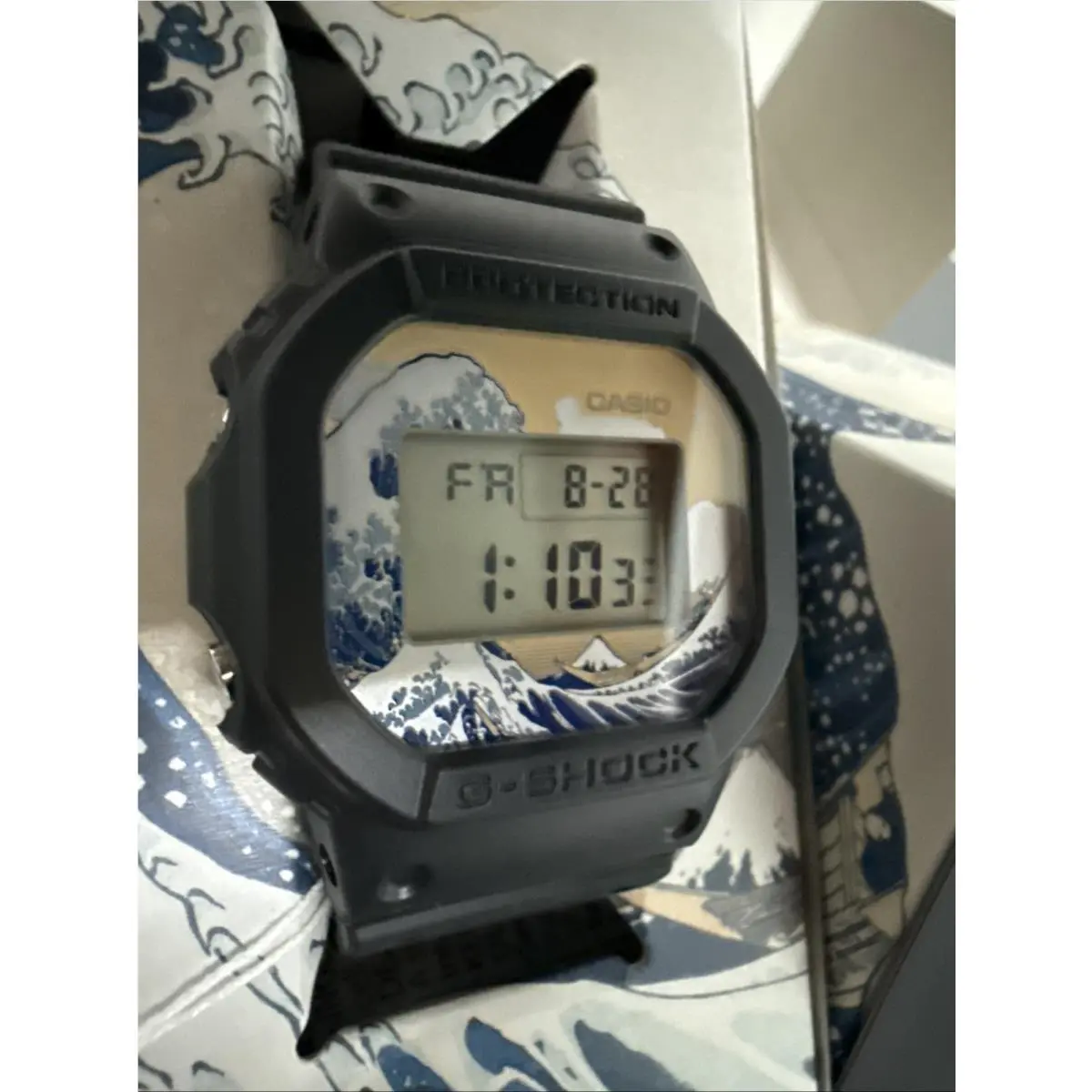 G-shock DW-5600KHK25-1 The Great Wave Hokusai Limited Edition Watch by Casio
