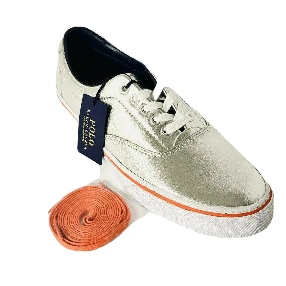 Polo Ralph Lauren Thorton Iii Sneaker SZ 10 Retail - Silver
