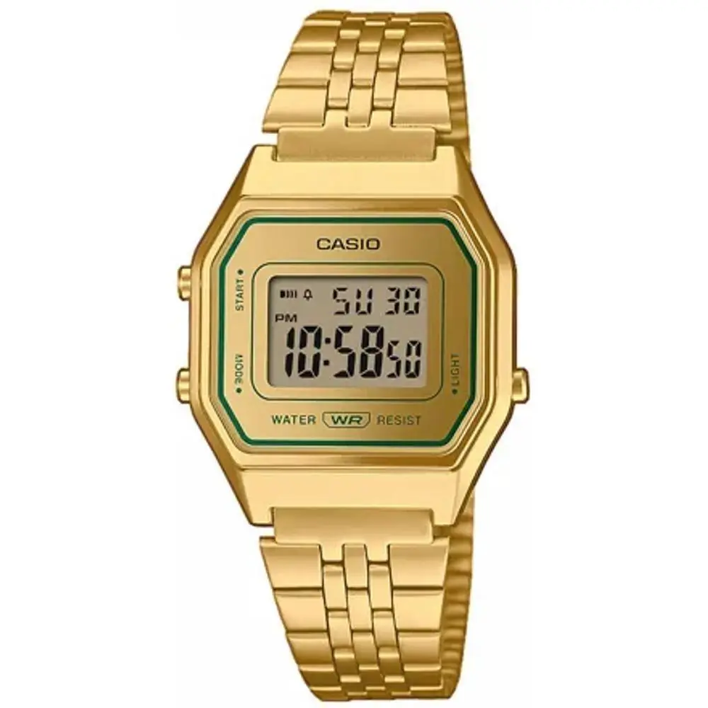 Vintage Men`s Digital Gold Stainless Steel Watch - A158WEGV-9AEF by Casio