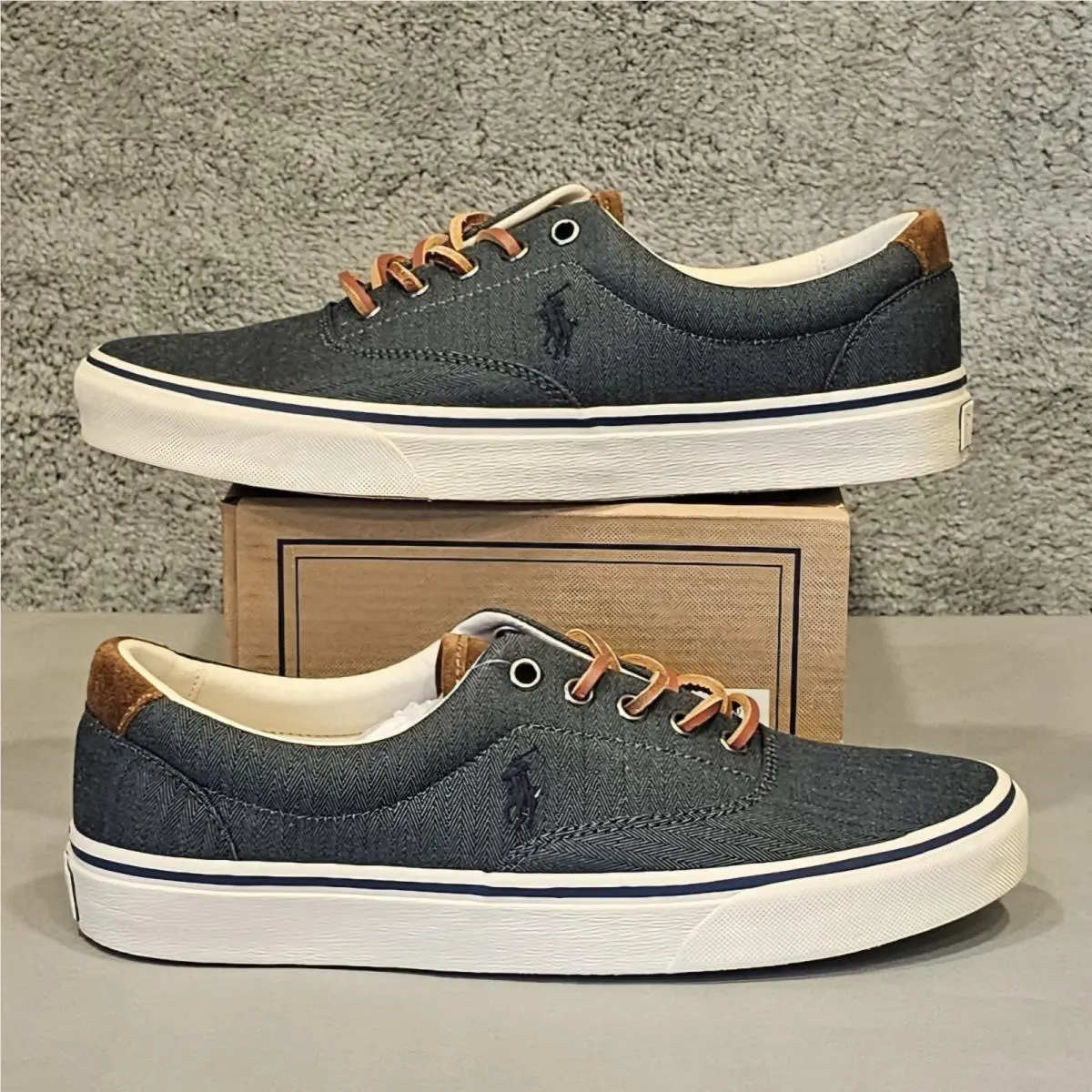 Ralph Lauren shoes - Polo Ralph Lauren Keaton Pony Chambray - Blue 4