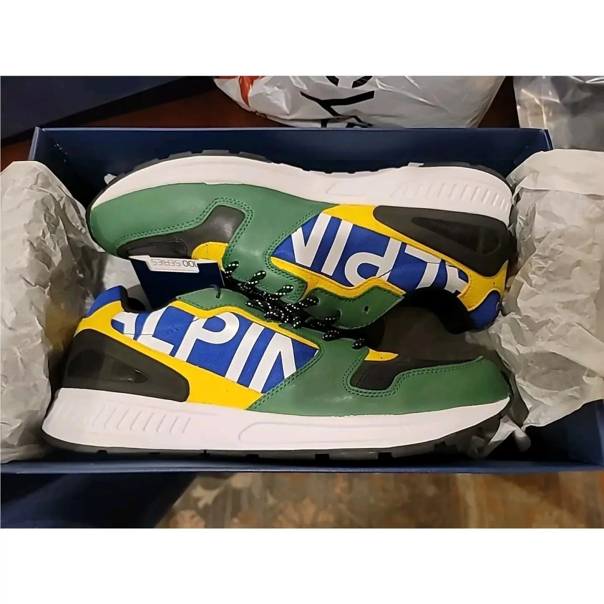 Polo Ralph Lauren Train100 Alpine Men`s Sneakers Athletic Shoes Suede 11.5 D - Green