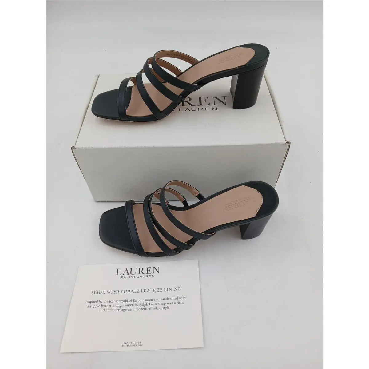 Lauren Ralph Lauren Shoes Womens Size 7 Kimmie Heels Burnished Calf Leather