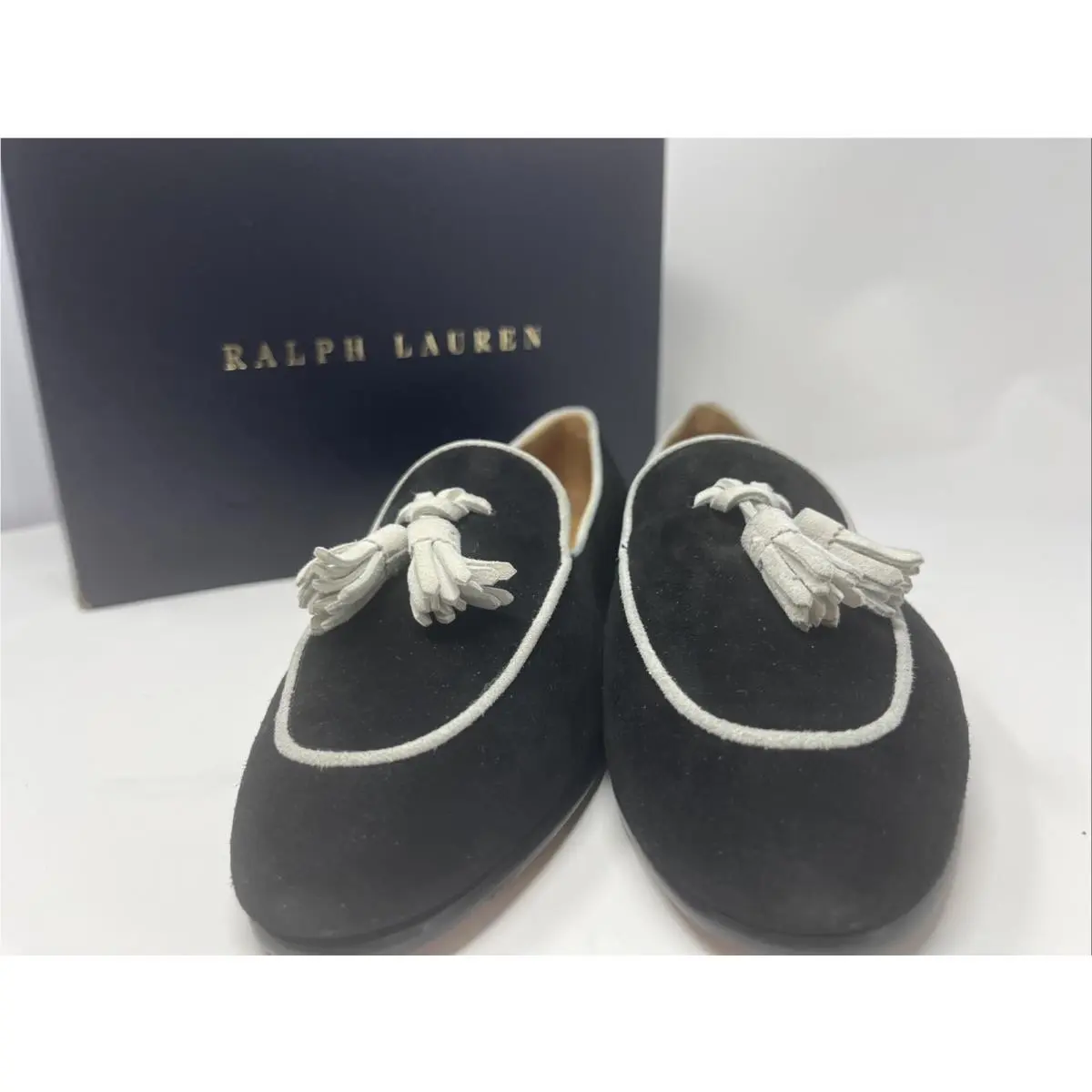 Ralph Lauren shoes - Polo Ralph Lauren Purple Label Loafers - Black (UPC: 195167590355) 12