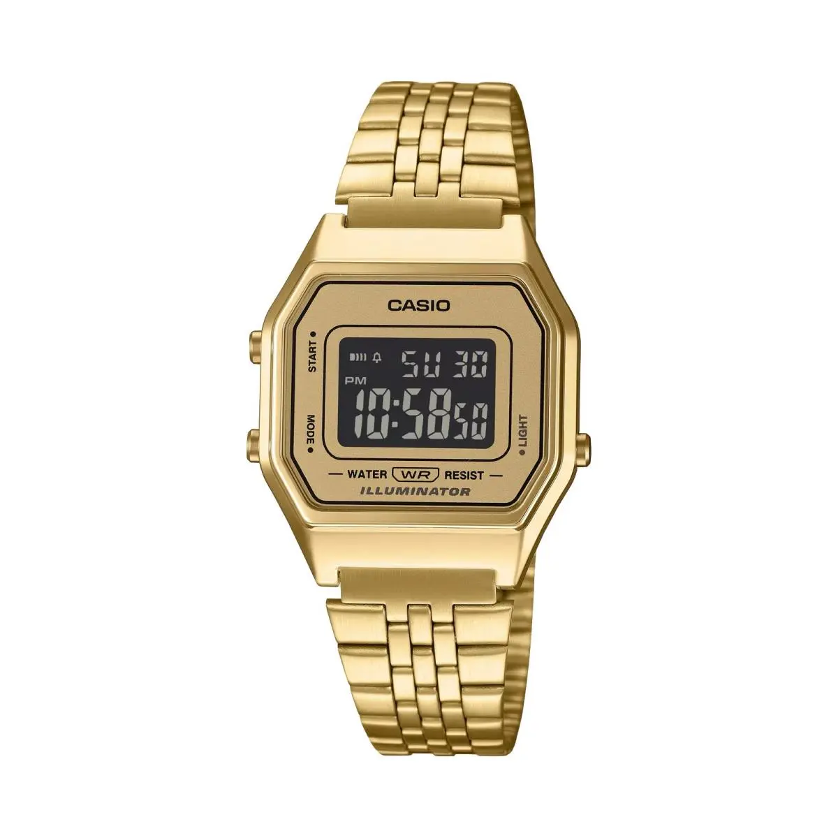 Vintage Digital Gold Watch with Illuminator - LA-680WGA-9B by Casio