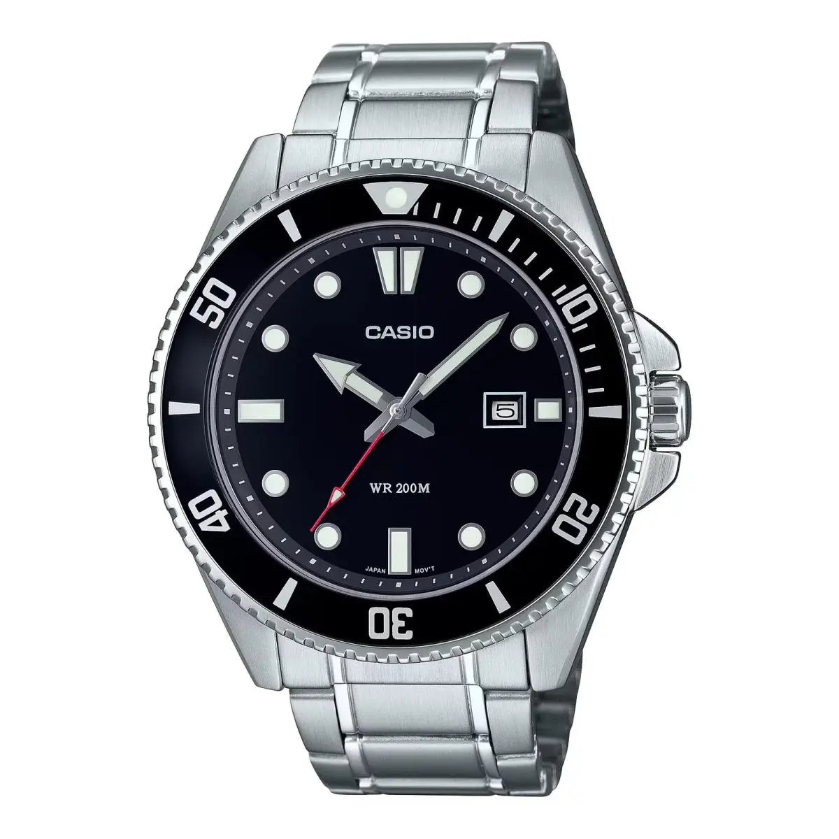 MDV-107D-1A1 MDV-107D-1A1V Duro Black Quartz Analog Watch by Casio