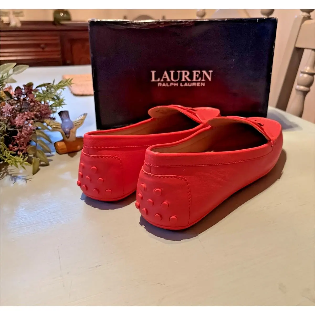 Ralph Lauren shoes - Lauren Ralph Lauren Brynn Driving Loafer - Orange 1