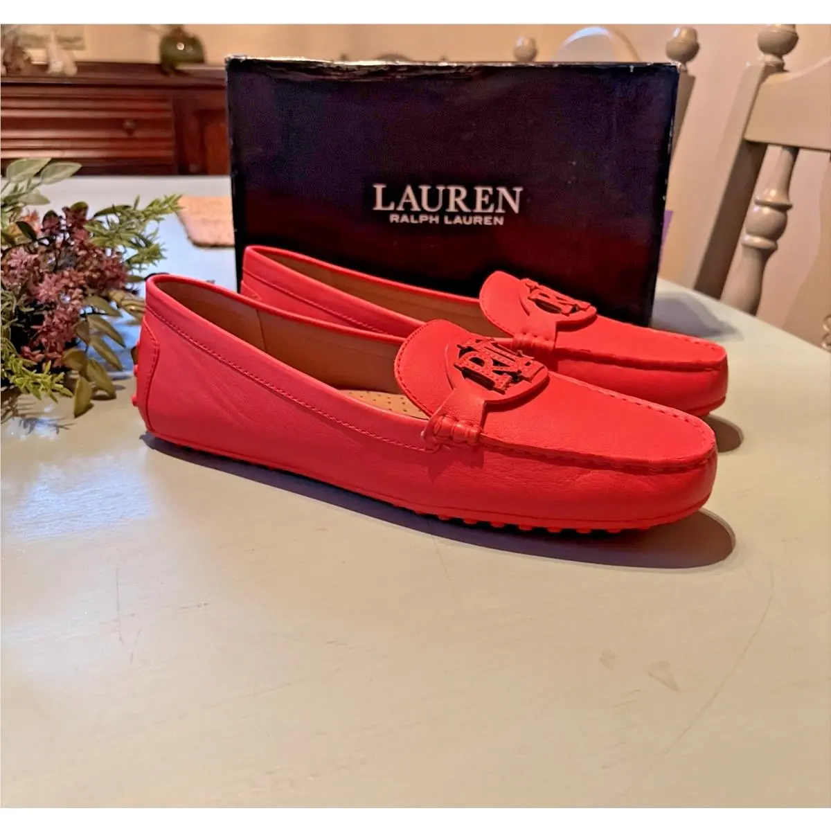 Ralph Lauren shoes - Lauren Ralph Lauren Brynn Driving Loafer - Orange 2