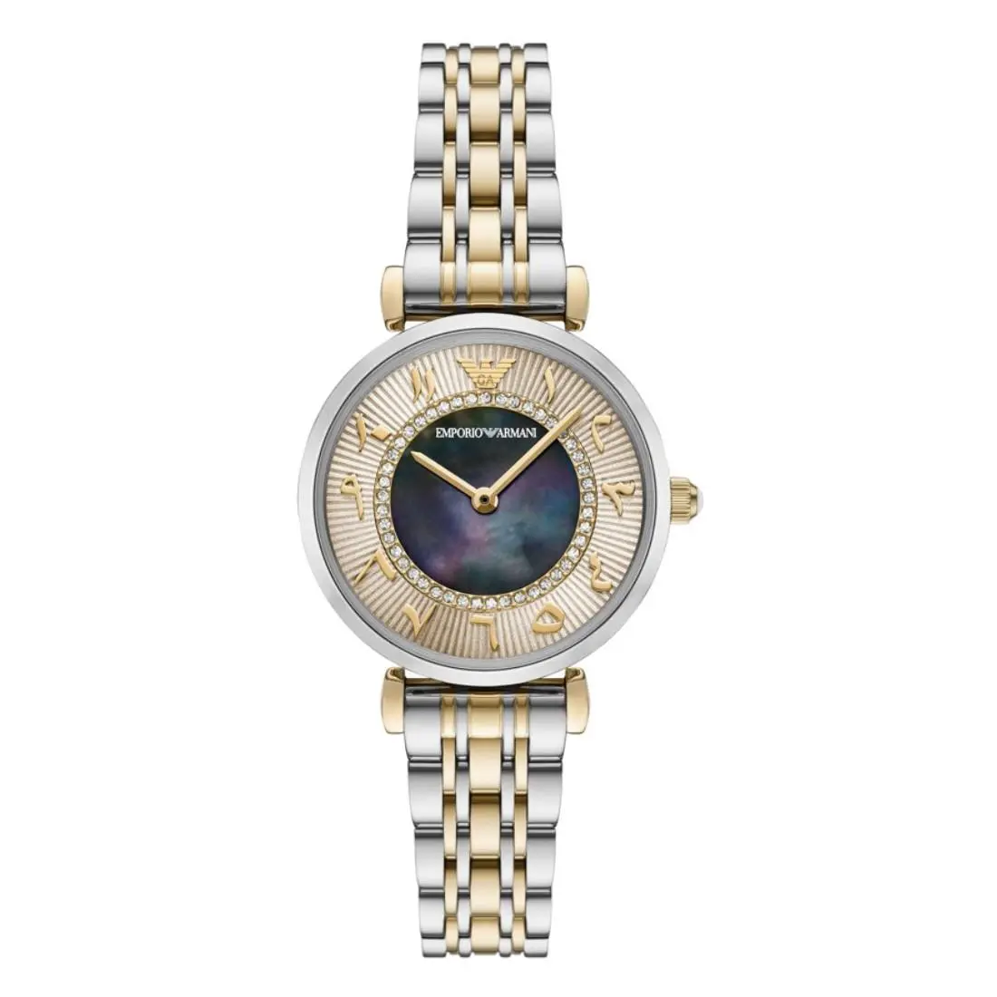 Women`s Gianni T-bar Black Dial Quartz AR11719 by Emporio Armani