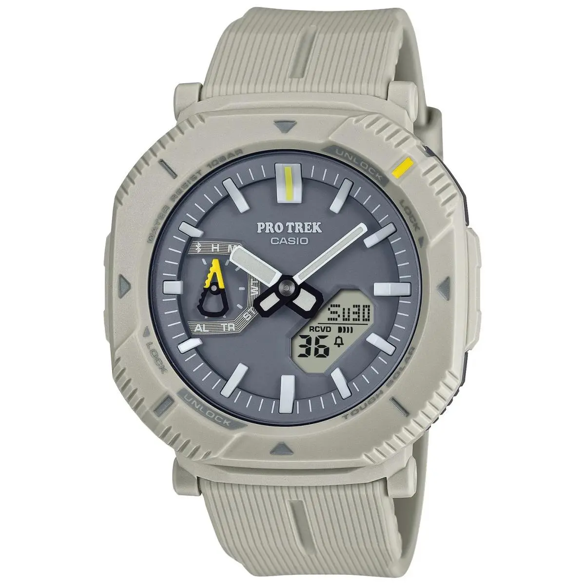Pro Trek PRJ-B001-7JF Hiker Line Men`s Watch by Casio
