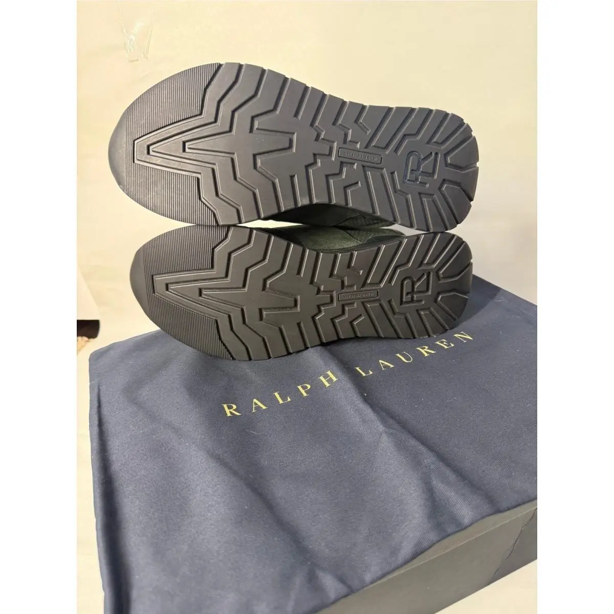 Ralph Lauren shoes - Ethan II Calfskin Suede Sneaker - Green 3