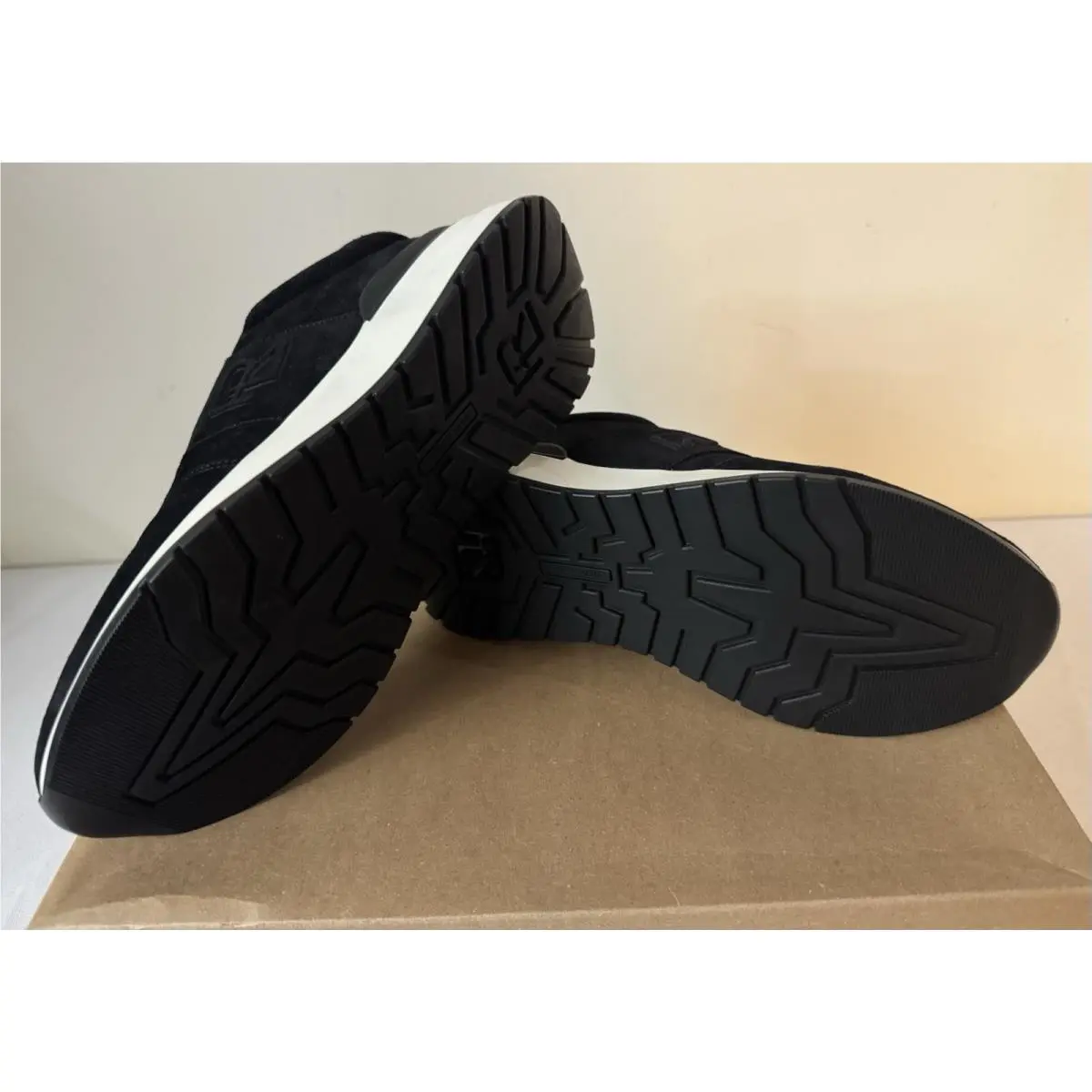 Ralph Lauren shoes - Ethan II Calfskin Suede Sneaker - Black 15