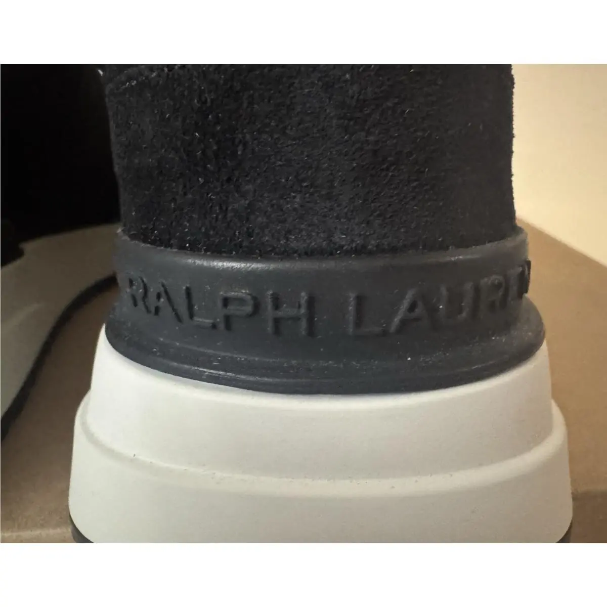 Ralph Lauren shoes - Ethan II Calfskin Suede Sneaker - Black 13
