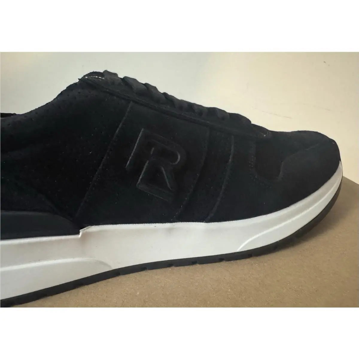 Ralph Lauren shoes - Ethan II Calfskin Suede Sneaker - Black 17