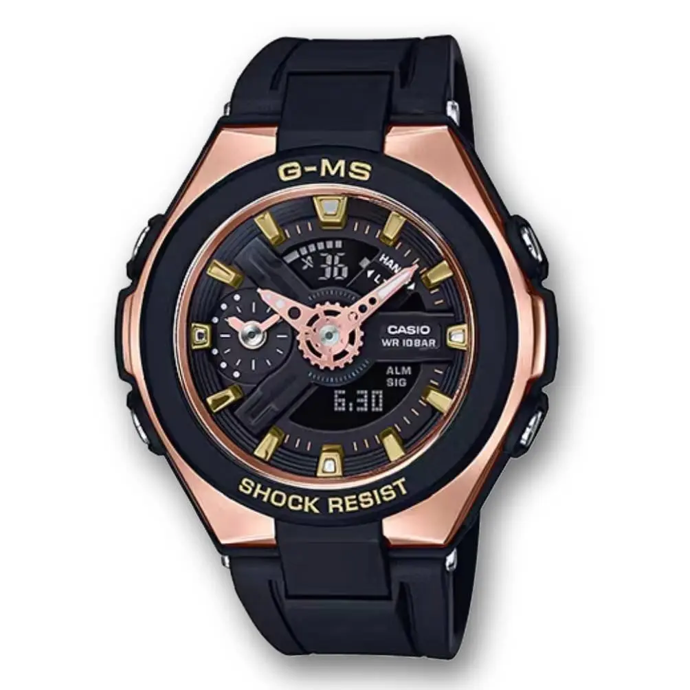 Baby-g Black Rose Gold Watch msg400g-1a1 by Casio