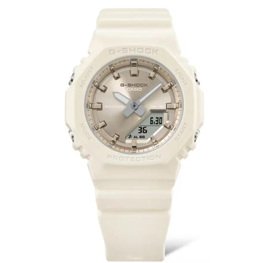 G-shock Analog/digital Off White Resin Watch GMAP-2100ST-7A by Casio
