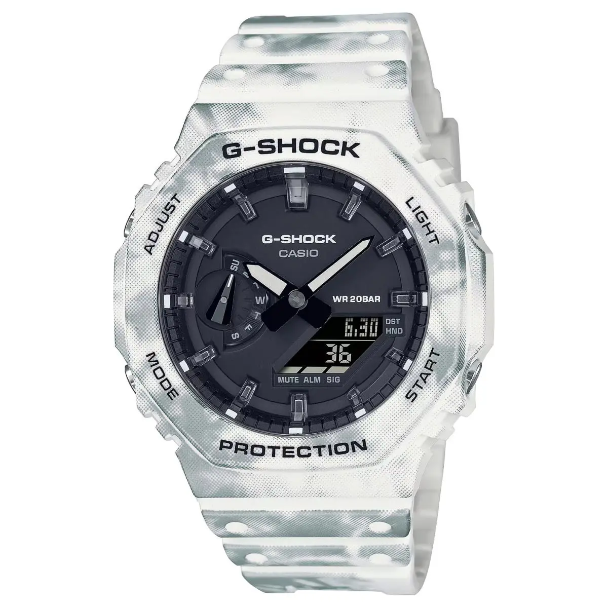 G-shock GAE-2100GC-7A Snow Camouflage Box Set by Casio