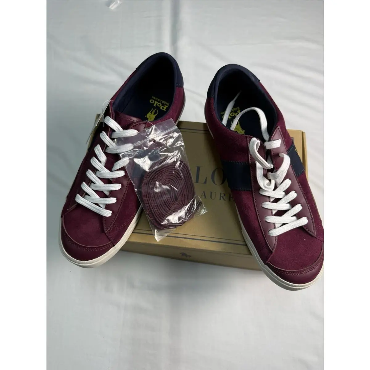 Polo Ralph Lauren Sayer Sport Leather Suede/leather Sneakers US Men Size 11D