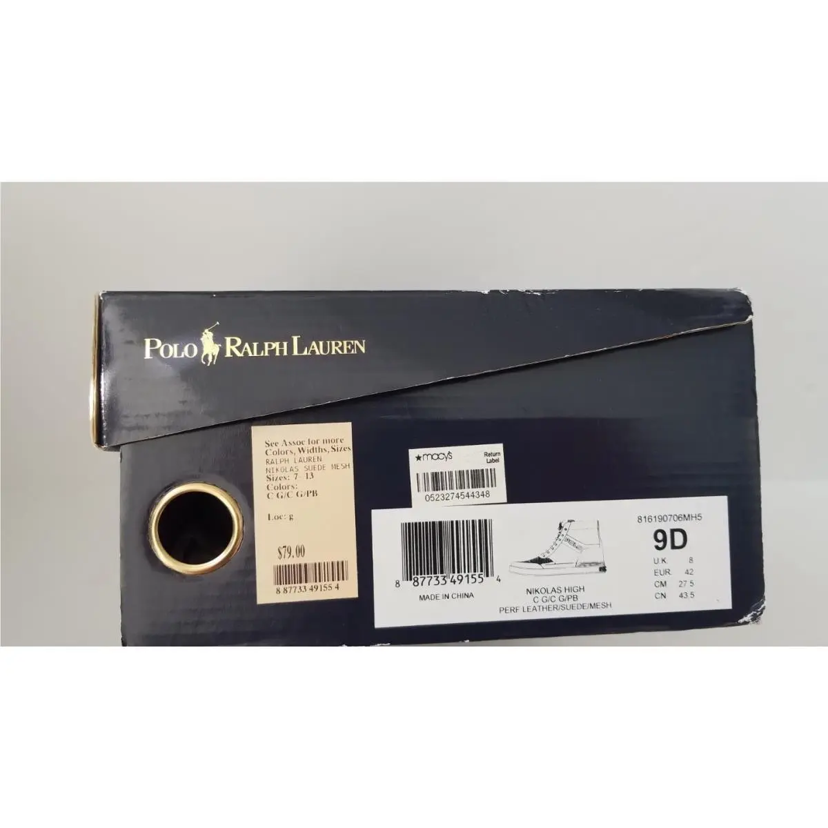 Ralph Lauren shoes - Nikolas High - Nikolas High - 816190706MH5 - Gray (UPC: 887733491554) 3