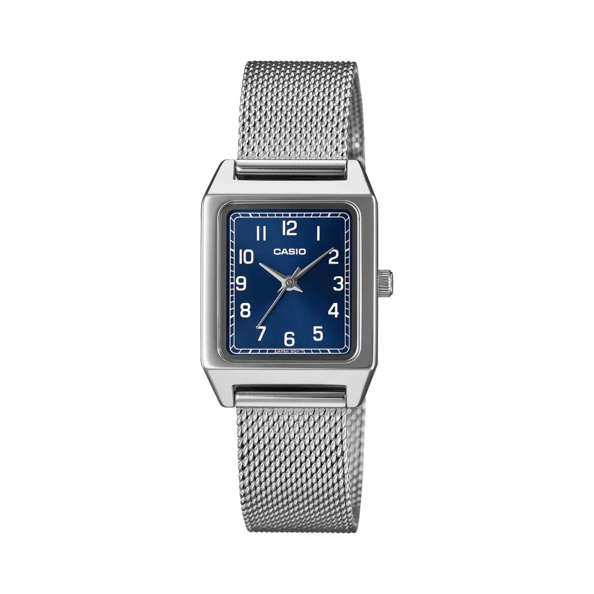 LTP-B150M-2B Blue Dial Stainless Mesh Band Women`s Watch by Casio