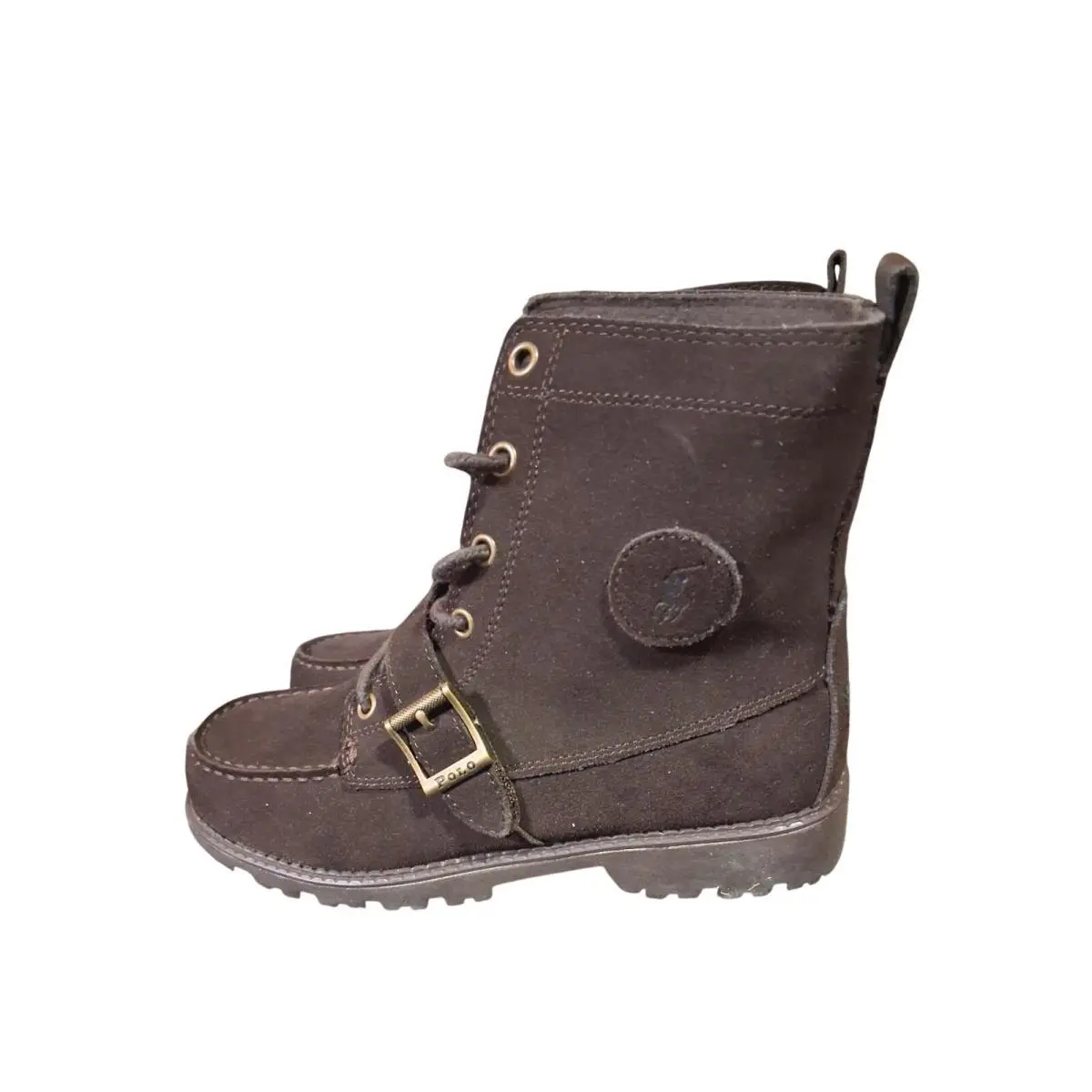 Polo Ralph Lauren Ranger High II Boots Womens 7.5 Boys 5.5 Chocolate