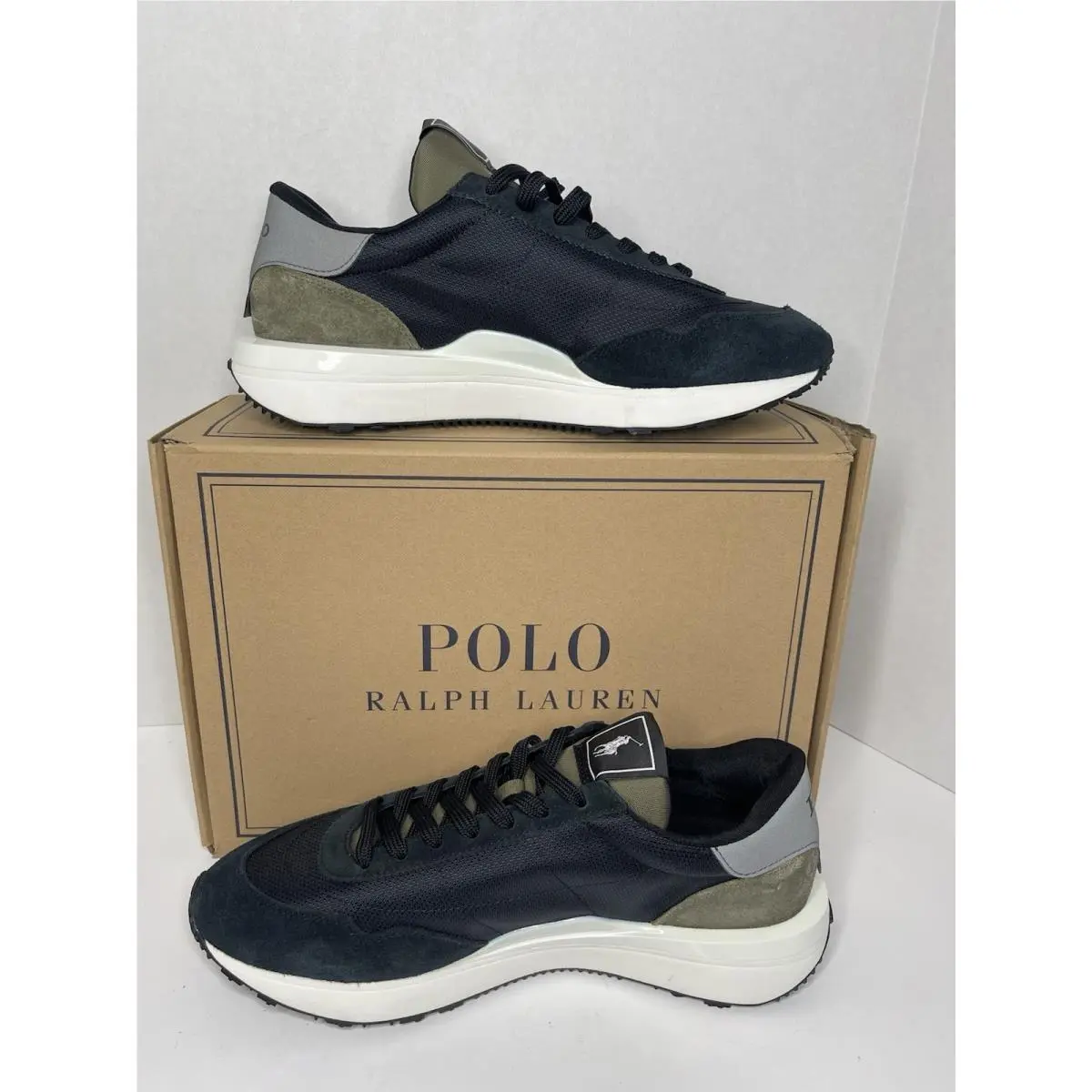 Ralph Lauren shoes - Polo Ralph Lauren Train 89 V2 - Black / Olive / Grey 0