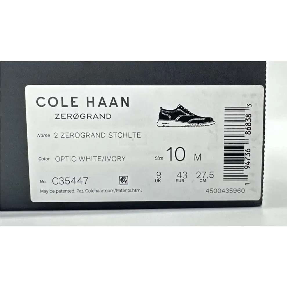 Ralph Lauren shoes - Cole Haan 2.ZERØGRAND Stitchlite - Cole Haan Stitchlite - Optic White / Ivory (UPC: 194736868383) 8