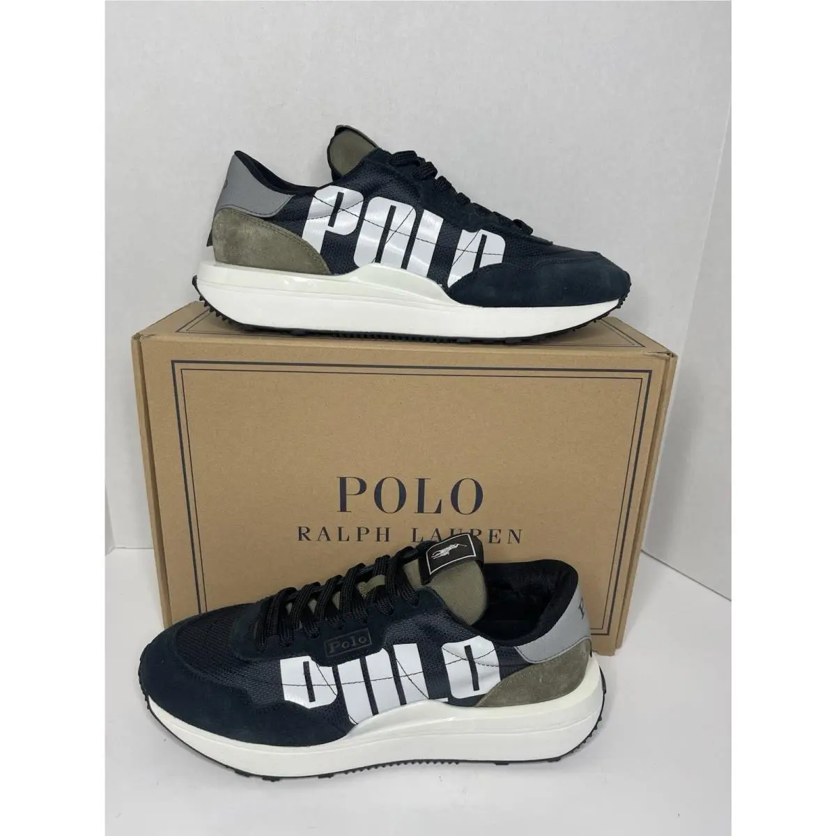 Polo Ralph Lauren Men’s Train 89 V2 Polo Logo Sneakers Men 9 / Women 10.5