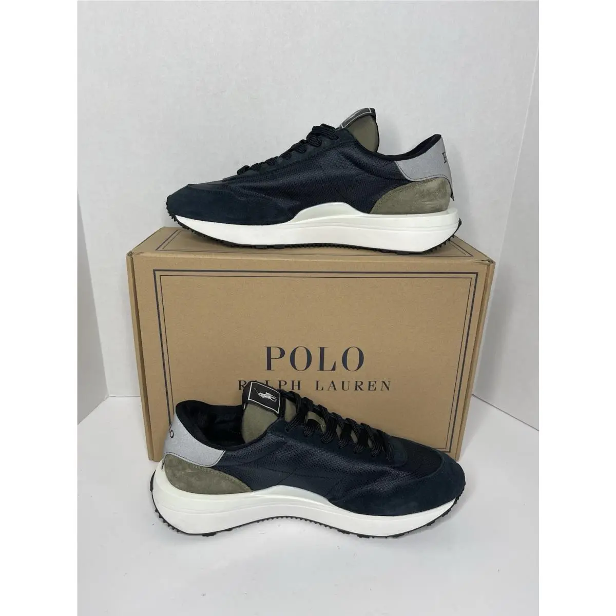 Ralph Lauren shoes - Polo Ralph Lauren Train 89 V2 - Black / Olive / Grey 0
