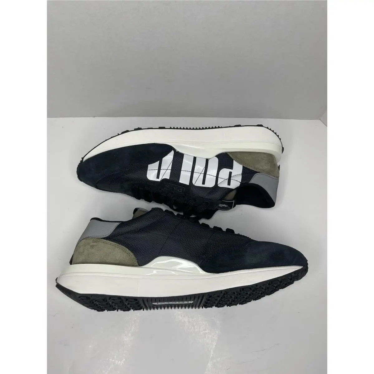 Ralph Lauren shoes - Polo Ralph Lauren Train 89 V2 - Black / Olive / Grey 6