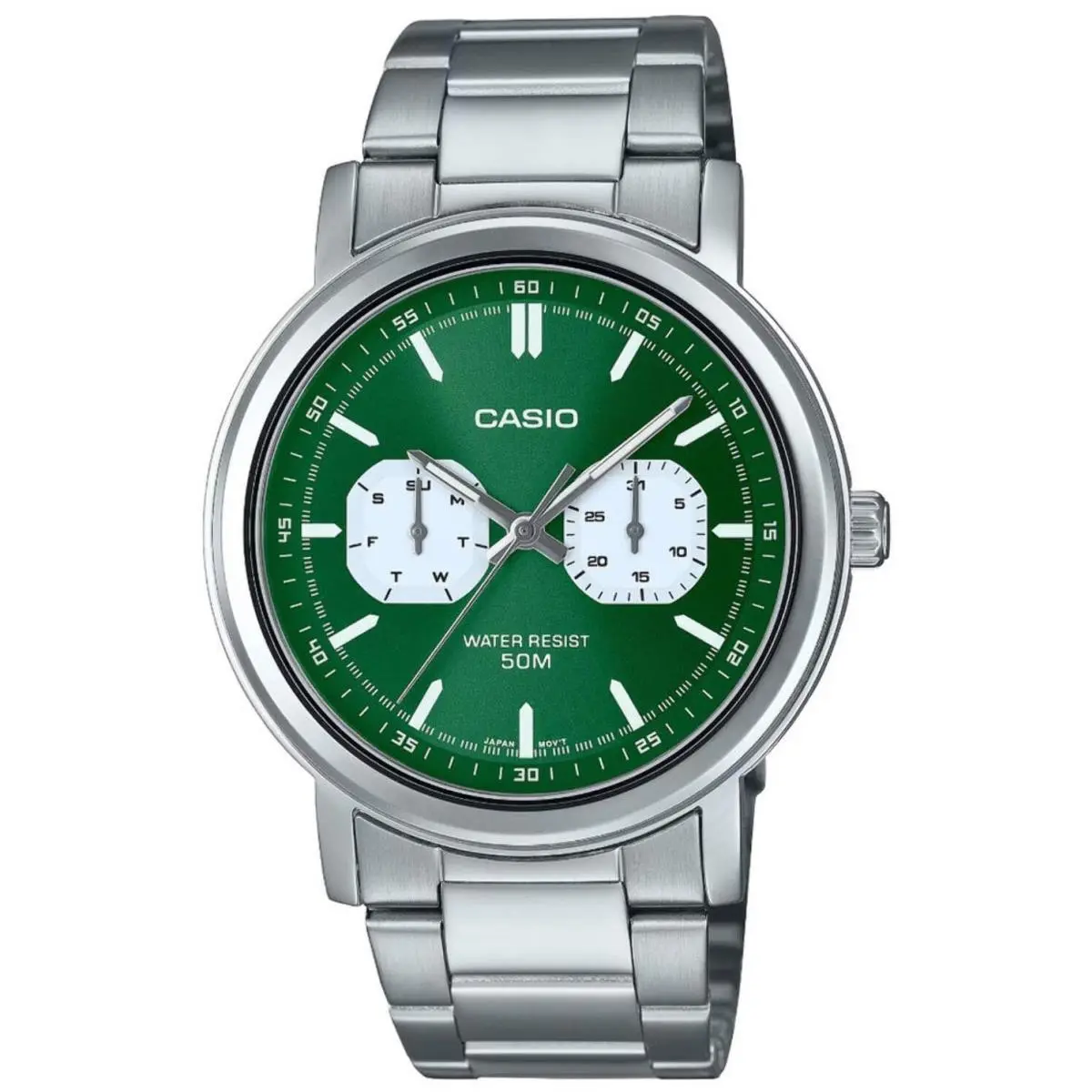 Men`s  Stainless Steel Band Watch MTPE335D MTP-E335D-3E by Casio