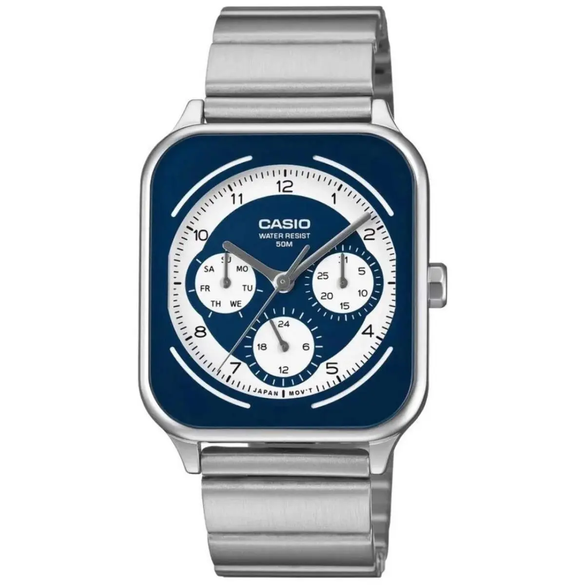 Men`s  Stainless Steel Band Watch MTPM307D MTP-M307D-2B by Casio