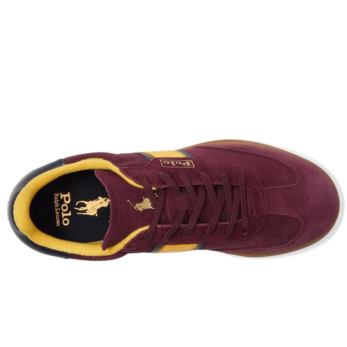 Ralph Lauren shoes - Heritage Aera Suede - Heritage Aera Suede - burgundy gold gum 2