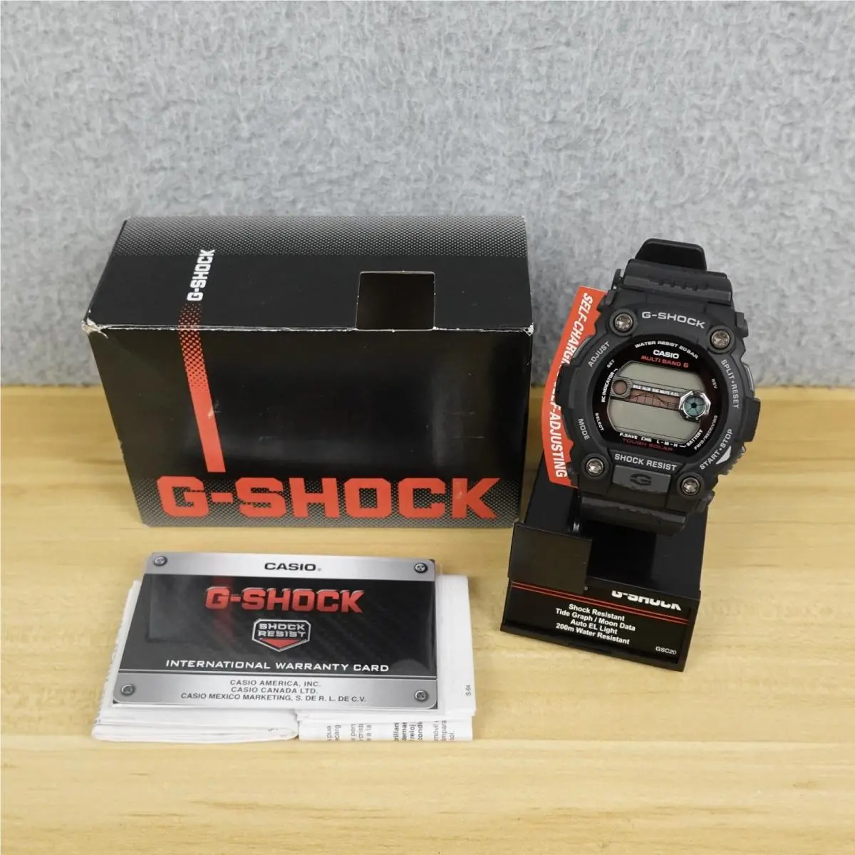 GW7900-1 G-shock 200 Meter WR Solar Atomic Watch Black Resin Self Charge by Casio