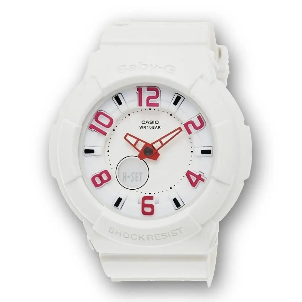 Baby-g BGA133-7B White Resin Quartz Watch by Casio