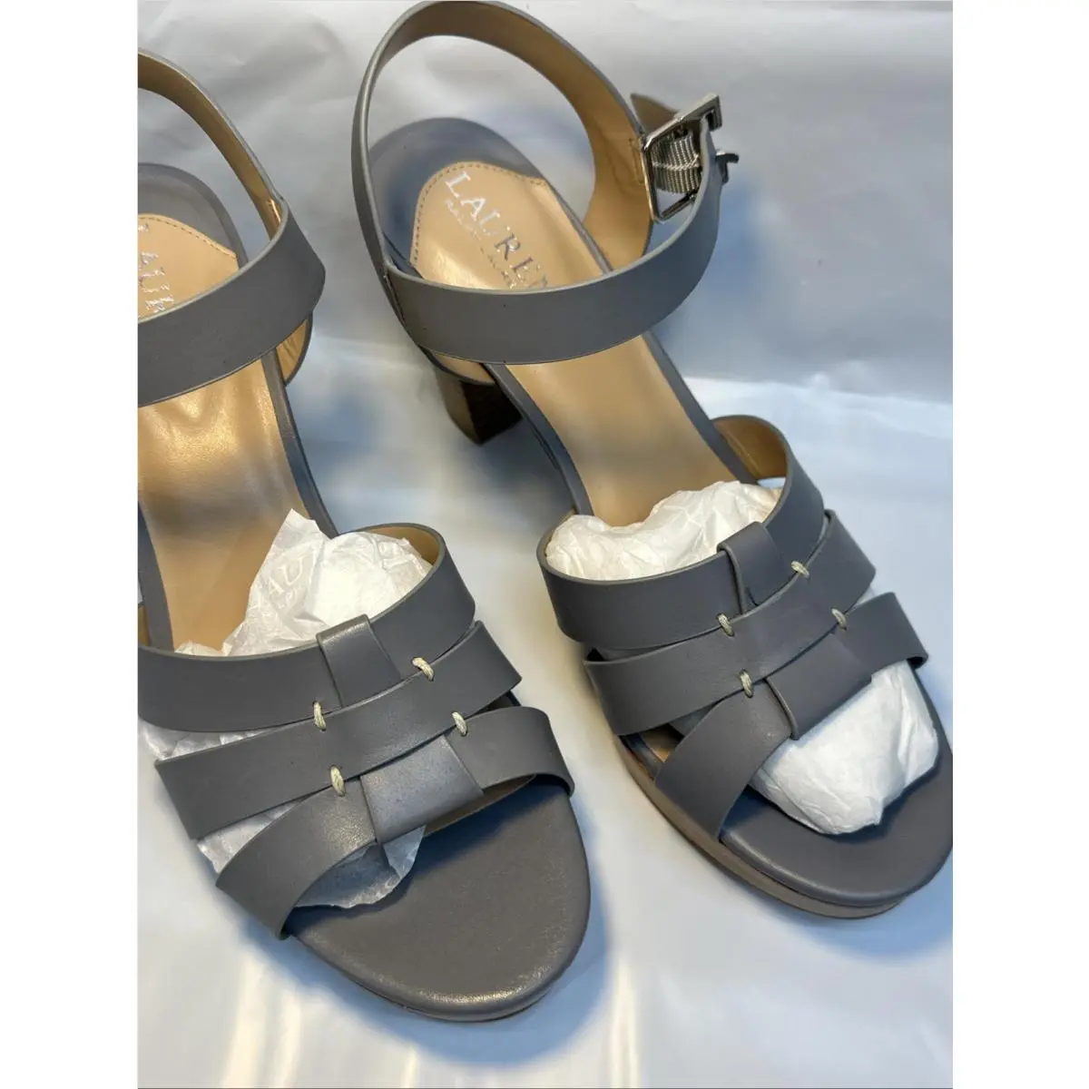 Ralph Lauren shoes - Lauren Ralph Lauren Soffia Ankle-Strap - Ocean (UPC: 195167773376) 4