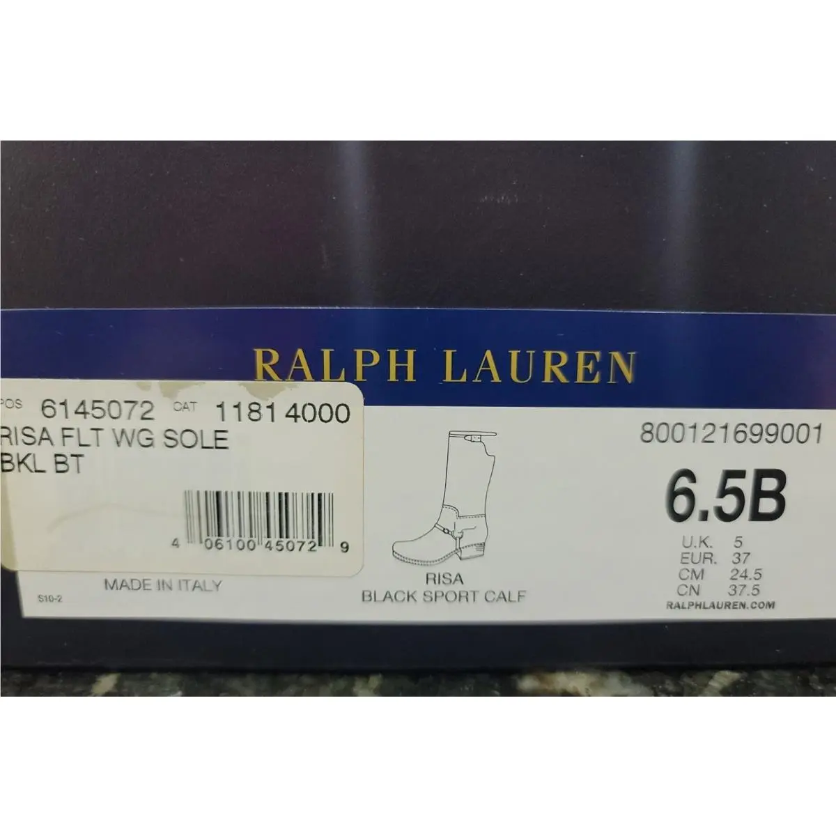 Ralph Lauren shoes - Risa - Risa - Black (UPC: 406100450729) 6