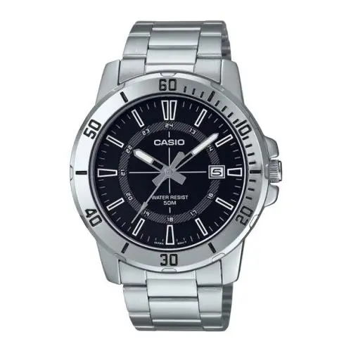 Enticer Classic Stainless Steel Mens Watch MTP-VD01D-1E2 by Casio