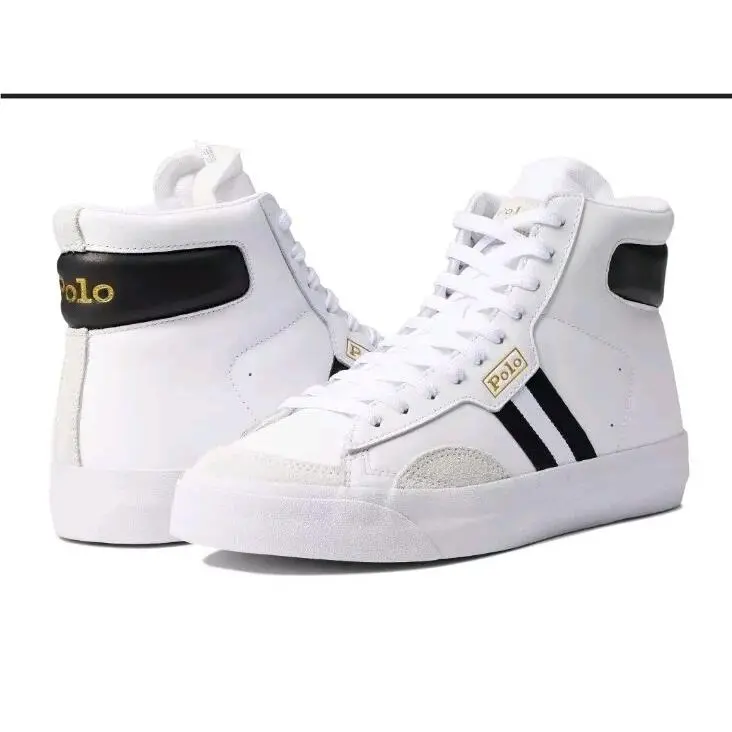 Polo Ralph Lauren Sneakers Sz 11.5 High Top Signature Logo Classic Gerv
