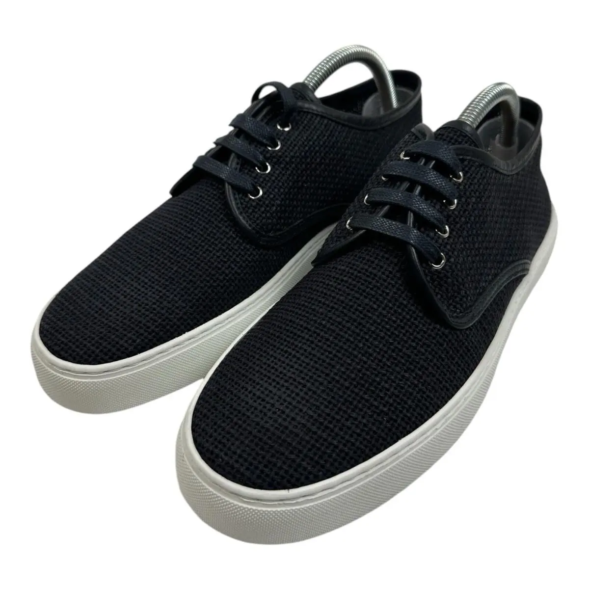 Ralph Lauren Purple Label Jeromy Linen Net Navy Sneaker Shoes Size US 8E - Blue