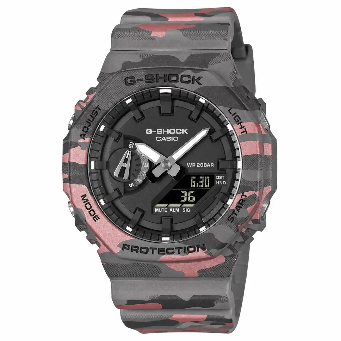 Casio G-shock Men`s Camouflage Analog-digital Watch - GA-2100CM-8AER