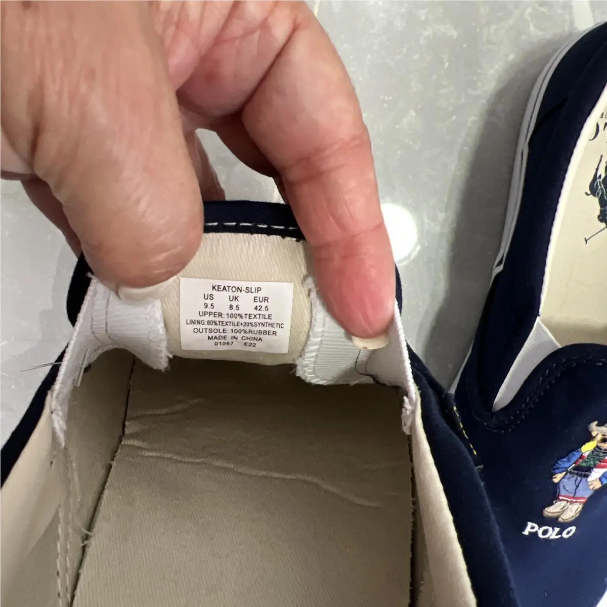 Ralph Lauren shoes - Polo Ralph Lauren Keaton Bear Slip-On - 816877739-001 - Blue, Manufacturer: navy 4