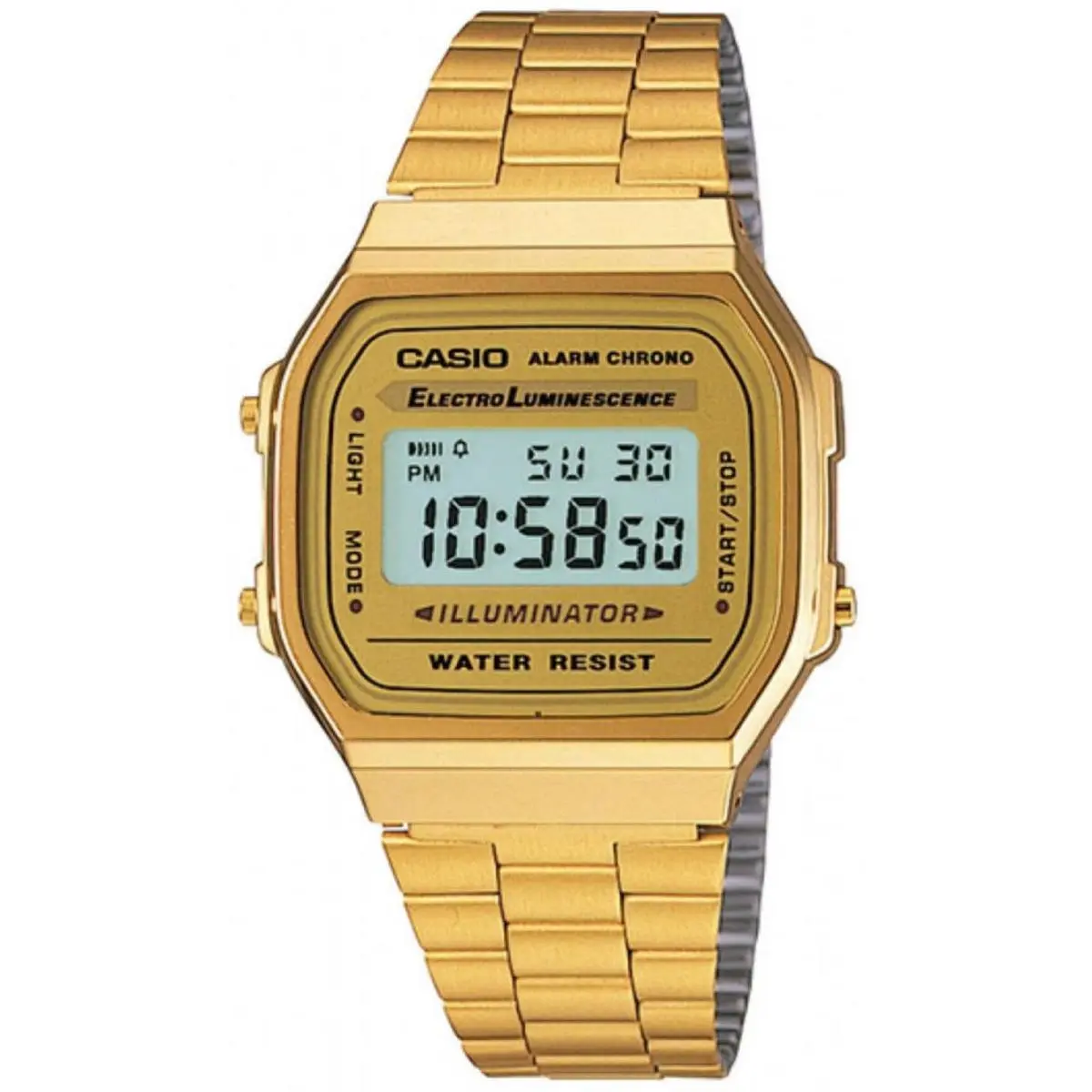 Casio A168WG-9VT Men`s Gold Tone Classic Digital Watch A168WG-9V